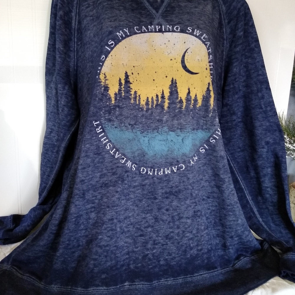 Maurice's Plus Size 1x Camping Sweat Shirt